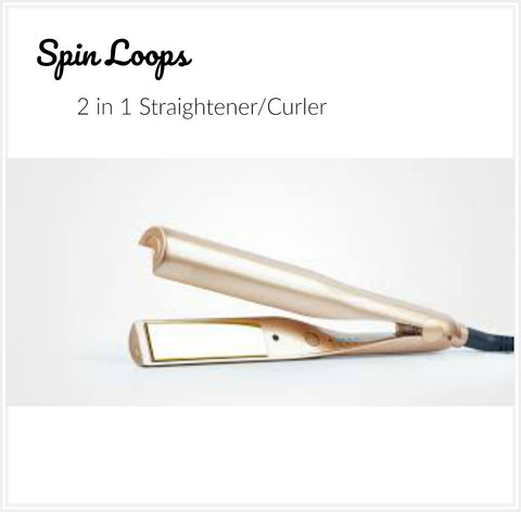Spin Loops 2 in 1 Curved Hair Straightener