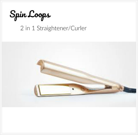 Spin Loops 2 in 1 Curved Hair Straightener