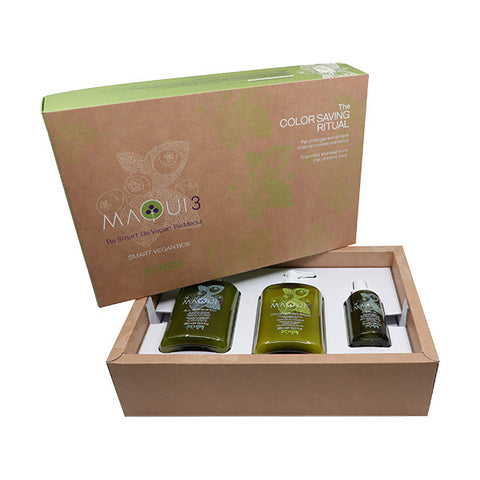Echosline Maqui 3 Color Vegan Box with Shampoo, Conditioner and Oil