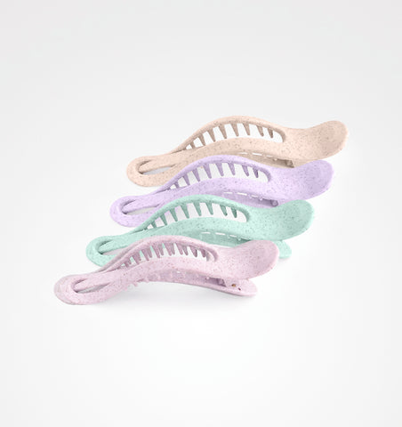 Pastel Sectioning Hair Clips - 4 Pack